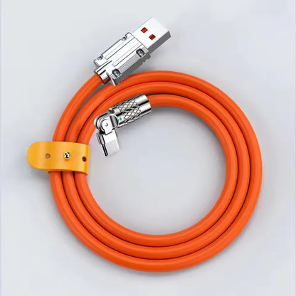 120W Cable 7A Super Fast Charge USB Type C Cable 180°